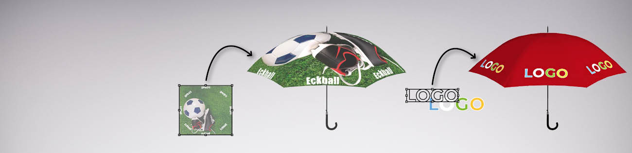Branded umbrellas