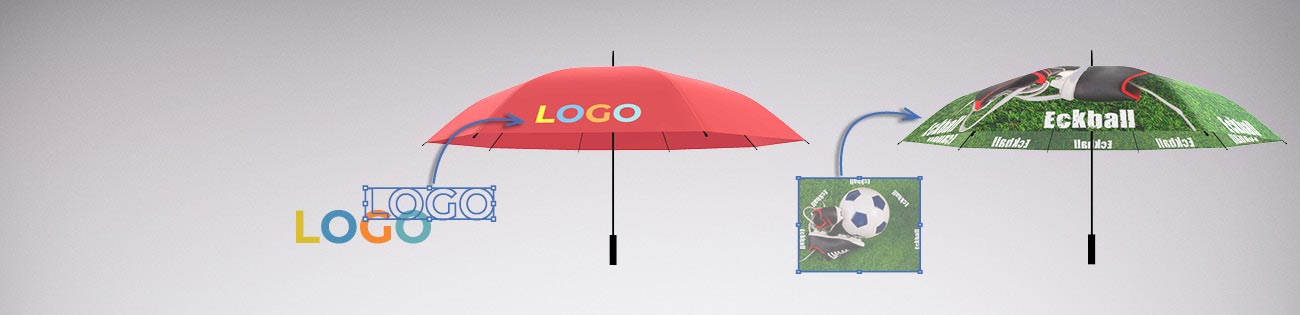 Branded umbrellas