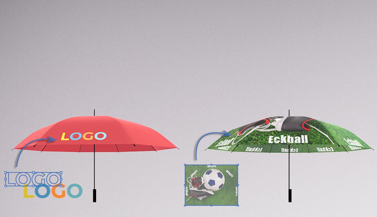 Branded umbrellas