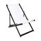 Alu deckchair front - black