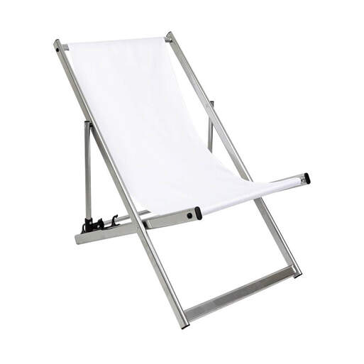 Alu deckchair front - silver