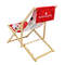 deckchair backrest with flag