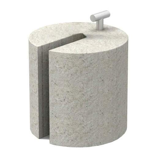 Concrete weight roller Concrete weight roller