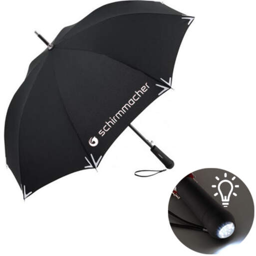 Walking umbrella with LED light