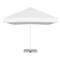 Large square parasol with valance Large square parasol with valance
