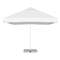Large square parasol with valance Large square parasol with valance
