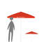 Event parasol in square shape, push up opening Event parasol in square shape, push up opening